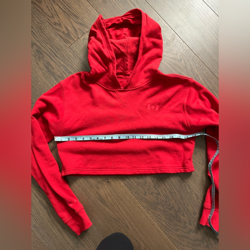 Lululemon All Yours Cropped Hoodie COC Crimson - Picture 3 of 10